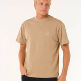RIPCURL TEE - SEARCH EMBROIDERY TEE / SAND DUNE