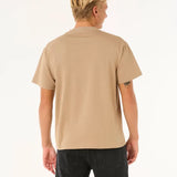 RIPCURL TEE - SEARCH EMBROIDERY TEE / SAND DUNE