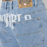 S-DOUBLE DENIM SHORTS  - PRINT DENIM