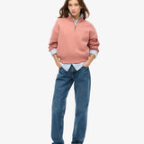 SUPERDRY SWEATSHIRT - ESSENTIAL HALF ZIP SWEATSHIRT