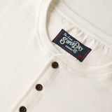SUPERDRY TOP - MERCHANT GRANDAD TEE / ECRU