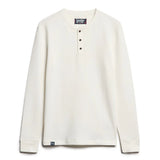 SUPERDRY TOP - MERCHANT GRANDAD TEE / ECRU