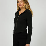 SILENT THEORY HOODIE - DUA ZIP THRU / BLK