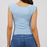 ALL ABOUT EVE TEE - BREE TEE / BLUE