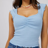 ALL ABOUT EVE TEE - BREE TEE / BLUE