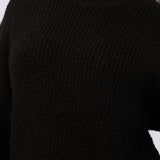 ALL ABOUT EVE TOP - SELENA KNIT TOP / BLACK