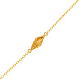 MIDSUMMER STAR BRACELET - SPIRAL SHELL BRACELET GOLD