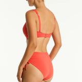 SEA LEVEL BIKINI BOTTOM - ESSENTIALS EDIT MID DRAWSTRING PANT / FLAME