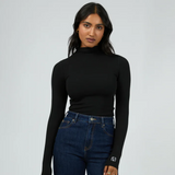 ALL ABOUT EVE TOP - ICON MOCK NECK LS TOP