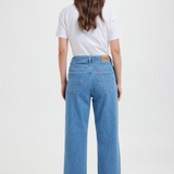 RIDERS JEANS - HI WIDE / WORN IN BLUE