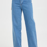 RIDERS JEANS - HI WIDE / WORN IN BLUE