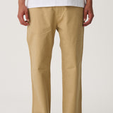 S DOUBLE CHINO PANT - CHINO PANT TWILL / CHESTNUT