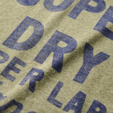 SUPERDRY TEE - COPPER LABEL WORLWEAR T-SHIRT / HUSHED OLIVE GRIT