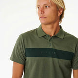 RIPCURL POLO - VAPORCOOL VIRAL 2.0 / DARK OLIVE