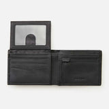 RIPCURL PU LEATHER WALLET - RIDGE PU ALL DAY / BLACK - GREY