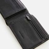 RIPCURL PU LEATHER WALLET - RIDGE PU ALL DAY / BLACK - GREY