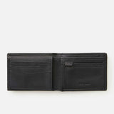 RIPCURL PU LEATHER WALLET - RIDGE PU ALL DAY / BLACK - GREY