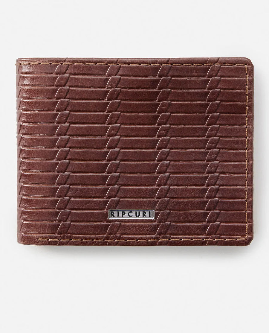 RIPCURL LEATHER WALLET - LOCKED IN RFID 2 IN 1 / BROWN