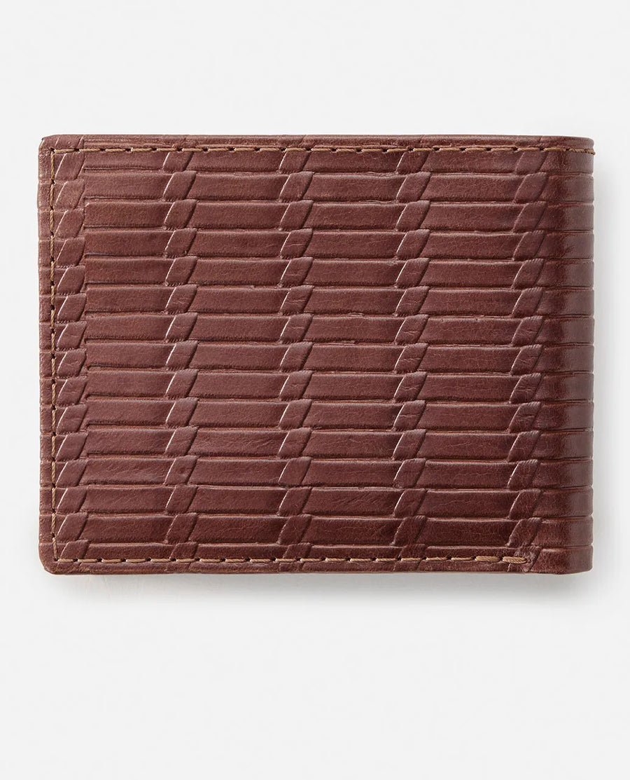 RIPCURL LEATHER WALLET - LOCKED IN RFID 2 IN 1 / BROWN