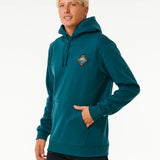 RIPCURL HOODIE - ANTI SERIES JOURNEY HOOD / BLUE-GREEN