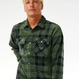 RIPCURL L/S SHIRT - PARTY PACK POLAR FLEECE SHIRT / DARK OLIVE