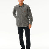 RIPCURL L/S SHIRT - CLASSIC SURF CORD L/S SHIRT / CHARCOAL GREY