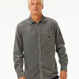 RIPCURL L/S SHIRT - CLASSIC SURF CORD L/S SHIRT / CHARCOAL GREY