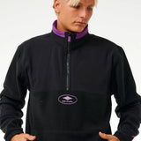 RIPCURL QUARTER ZIP - ANTI SERIES QSP 1/4 ZIP CREW / BLACK