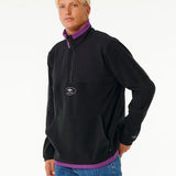 RIPCURL QUARTER ZIP - ANTI SERIES QSP 1/4 ZIP CREW / BLACK