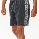 RIPCURL SHORTS - SIDEWAYS VOLLEY / BLACK-WHITE