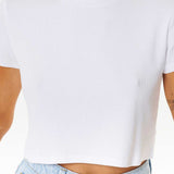 RIPCURL T-SHIRT - CLASSIC RIBBED TEE / OPTICAL WHITE