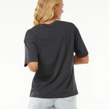 RIPCURL TEE - SLOW DOWN HERITAGE TEE / WASHED BLACK