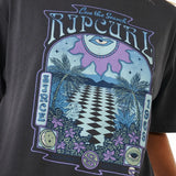 RIPCURL TEE - SLOW DOWN HERITAGE TEE / WASHED BLACK