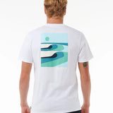 RIPCURL TEE - SURF REVIVAL LINED UP TEE