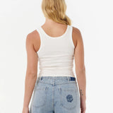 RIPCURL RIBBED  TANK-PACIFIC RIDER/BONE