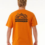 RIPCURL TEE - VAPORCOOL SEARCH TREK TEE / ORANGE AMBER