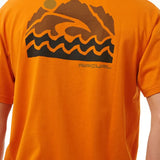 RIPCURL TEE - VAPORCOOL SEARCH TREK TEE / ORANGE AMBER