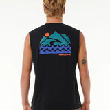 RIPCURL MUSCLE TEE - VAPORCOOL SEARCH TREK MUSCLE