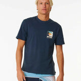 RIPCURL TEE -SURF REVIVAL LINE UP TEE / DARK NAVY