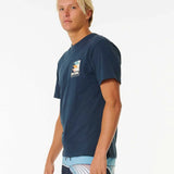 RIPCURL TEE -SURF REVIVAL LINE UP TEE / DARK NAVY