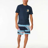 RIPCURL TEE -SURF REVIVAL LINE UP TEE / DARK NAVY