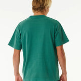 RIPCURL TEE - QUALITY SURF PRODUCTS SLASH TEE / WASHED GREEN