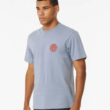 RIPCURL TEE - WETSUIT ICON TEE/ TRADEWINDS