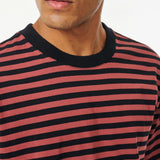 RIPCURL TEE - ARCHIVE HIGHWAY STRIPE TEE / BLACK