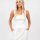 TITCHY SKIRT - VACATION MINI SKIRT / WHITE/BLUE