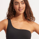 SEAFOLLY ONE PIECE - ONE SHOULDER ONE PIECE / BLACK