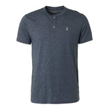 NO EXCESS TEE - GRANDAD 2 COLOUR MELANGE / CARBON BLUE