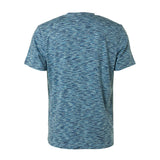 NO EXCESS TEE - CREWNECK MULTI COLOURED YARN DYED MELANGE / LIGHT AQUA