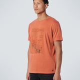 NO EXCESS TEE - CREWNECK PRINT GARMENT DYED / 192 PAPAYA