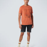 NO EXCESS TEE - CREWNECK PRINT GARMENT DYED / 192 PAPAYA